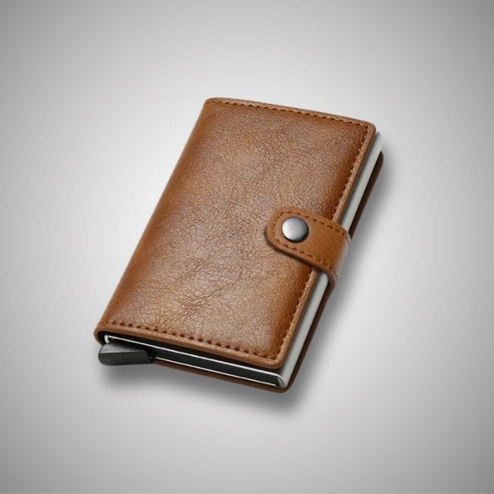 Porte Carte Bancaire Automatique Brun