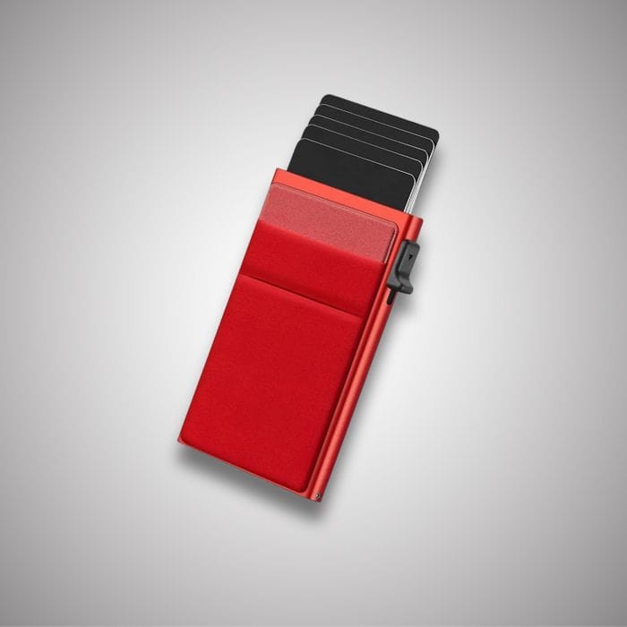 Porte-Carte Anti RFID Rouge